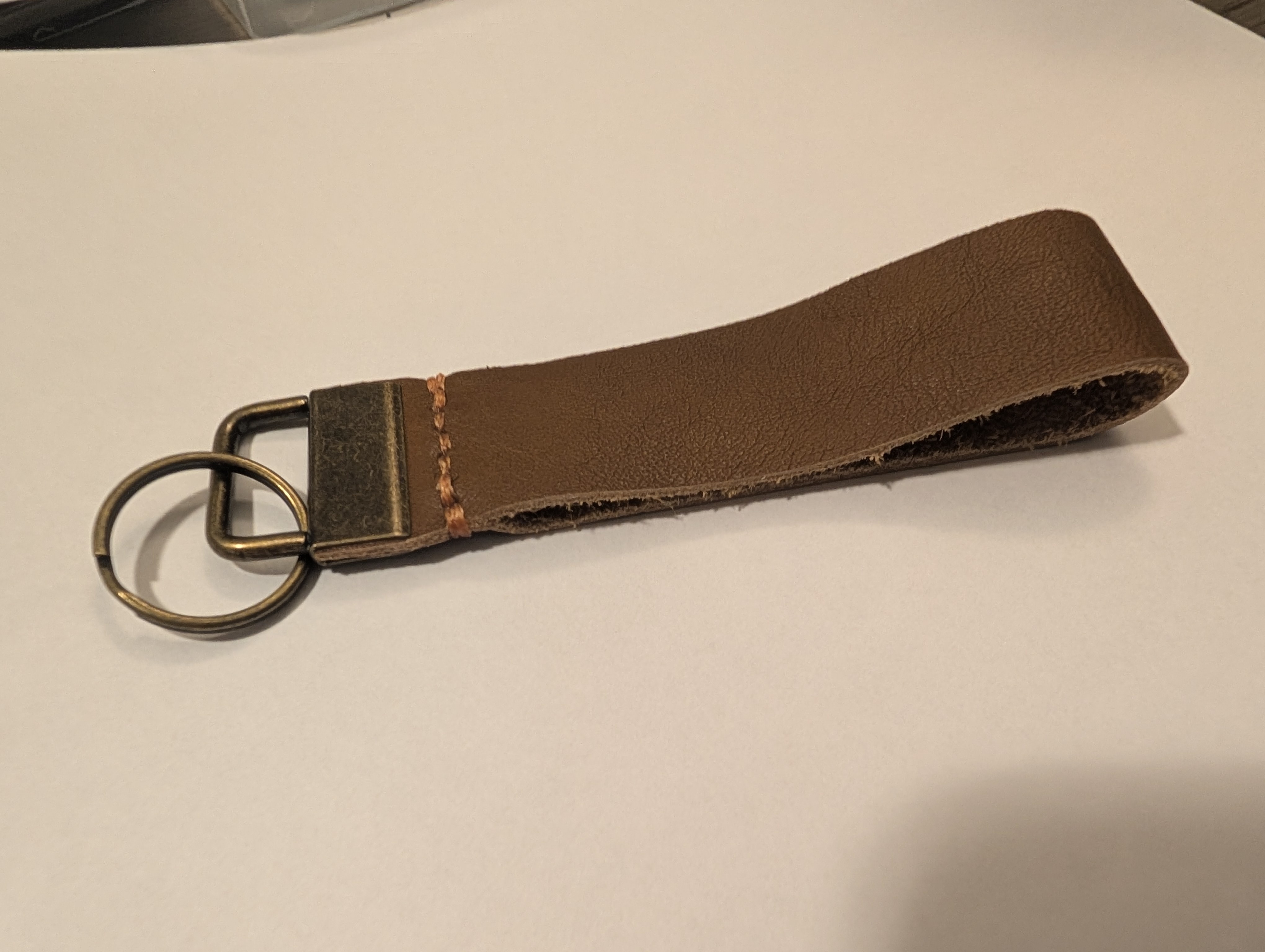 Clubsport leather keychain